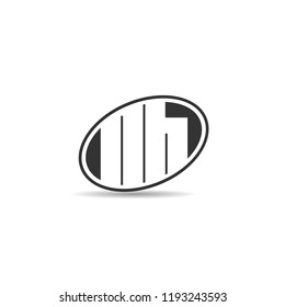 Initial Letter NH Logo Template Design