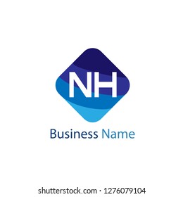 Initial Letter NH Logo Template Design