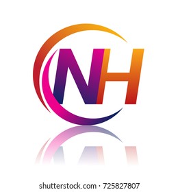 Initial Letter Nh Logotype Company Name Stock Vector (Royalty Free ...