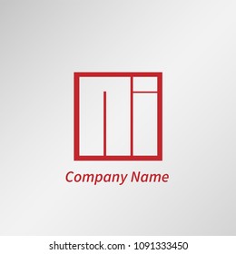 Initial Letter NI Logo Template