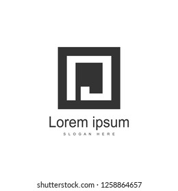 Initial Letter NJ Logo Template Vector Design