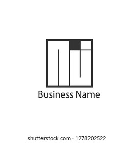 Initial Letter NJ Logo Template Design