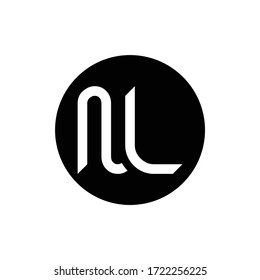 Initial Letter NL Logo Design Vector Template. Creative Abstract NL Letter Logo Design