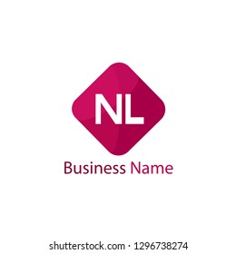 Initial Letter NL Logo Template Design