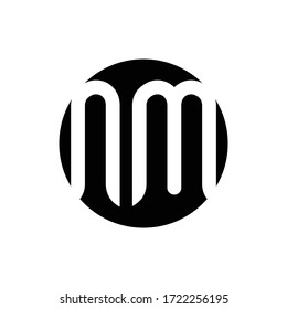 Initial Letter NM Logo Design Vector Template. Creative Abstract NM Letter Logo Design