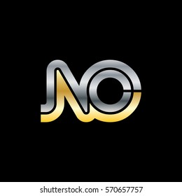 Initial Letter NO Linked Design Logo