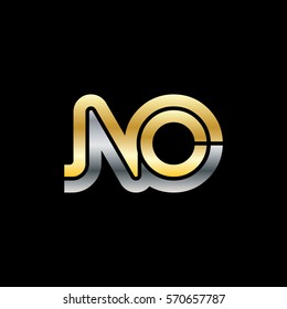 Initial Letter NO Linked Design Logo