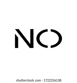 Initial Letter NO Logo Design Vector Template. Creative Abstract NO Letter Logo Design