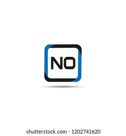 Initial Letter NO Logo Template Design