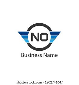 Initial Letter NO Logo Template Design