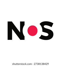 Initial Letter NOS icon design with clean and modern monogram style. Ideal for business identity, technology, startup, corporate, app, web, and creative graphic design projects