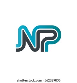 Letter Np Pencil Shape Logo Design Stock Vector (Royalty Free ...