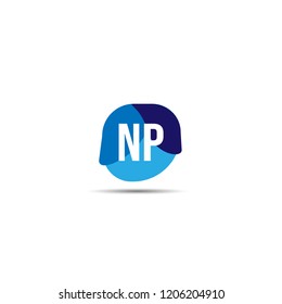 Initial Letter NP Logo Template Design
