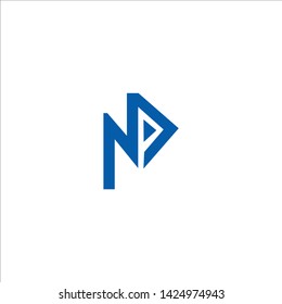 initial letter NP logotype company name
