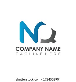 Initial Letter NQ Logo Design Vector Template. Creative Abstract NQ Letter Logo Design
