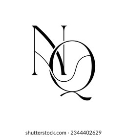 Initial letter NQ logo design creative modern symbol icon monogram