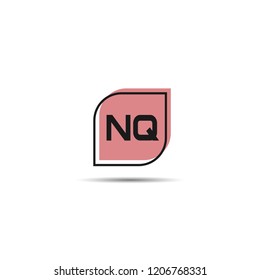 Initial Letter NQ Logo Template Design
