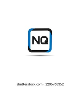 Initial Letter NQ Logo Template Design