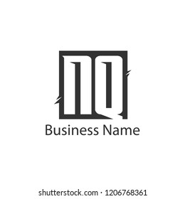 Initial Letter NQ Logo Template Design