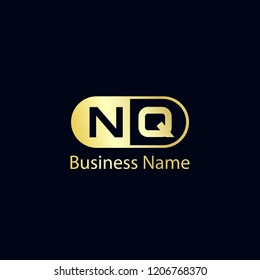 Initial Letter NQ Logo Template Design