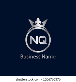 Initial Letter NQ Logo Template Design