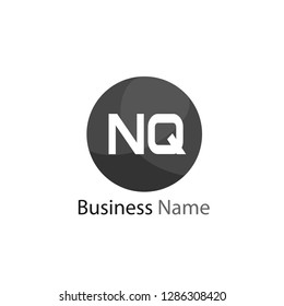Initial Letter NQ Logo Template Design