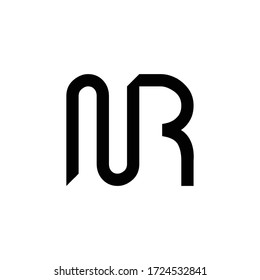 Initial Letter NR Logo Design Vector Template. Creative Abstract NR Letter Logo Design