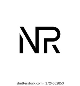 Initial Letter NR Logo Design Vector Template. Creative Abstract NR Letter Logo Design