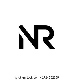 Initial Letter NR Logo Design Vector Template. Creative Abstract NR Letter Logo Design