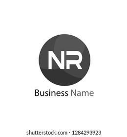 Initial Letter NR Logo Template Design