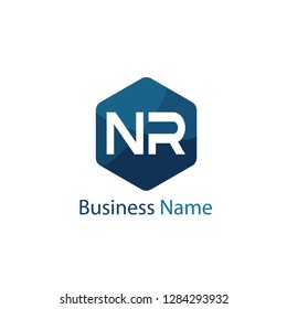 Initial Letter NR Logo Template Design