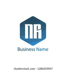 Initial letter NR logo template Design