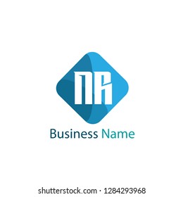 Initial letter NR logo template Design