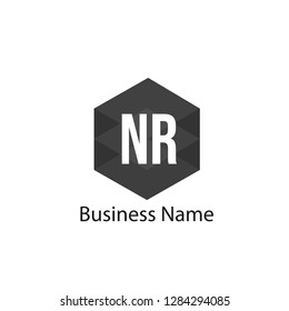 Initial Letter NR Logo Template Design