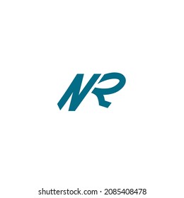 Initial letter NR template logo design