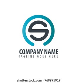 Initial Letter NS Design Logo