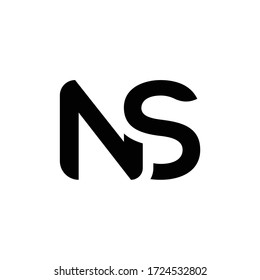 Initial Letter Ns Logo Design Vector Stock Vector (Royalty Free ...