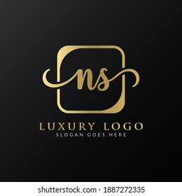 Initial Letter NS Logo Design Vector Template. NS Letter Logo Design