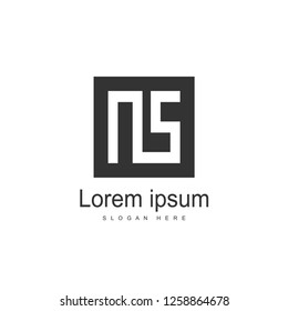 Initial Letter NS Logo Template Vector Design