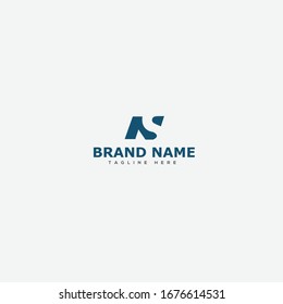 Initial Letter NS Logo Template Design