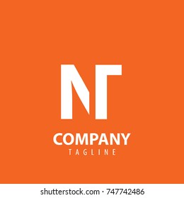 Initial Letter NT Design Logo