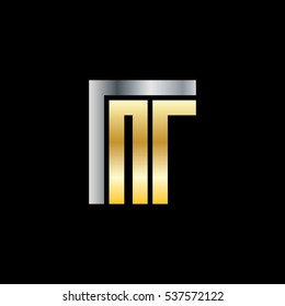 Initial Letter IT NT Linked Design Logo 