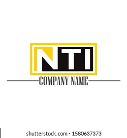 Initial / Letter N,T and I for logo design inspiration - Vector