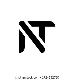 Initial Letter NT, AT Logo Design Vector Template. Creative Abstract NT, AT Letter Logo Design
