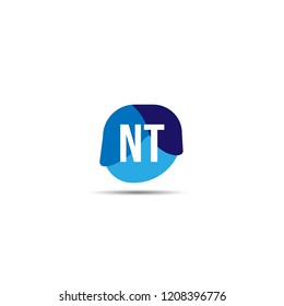 Initial Letter NT Logo Template Design