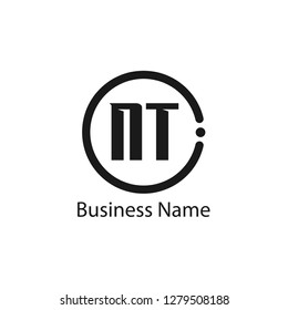 Initial letter NT logo template Design