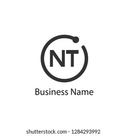 Initial Letter NT Logo Template Design