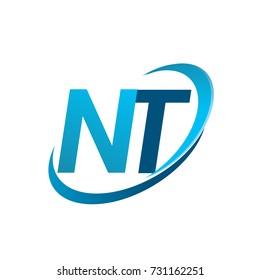 Initial Letter Nt Logotype Company Name Stock Vector (Royalty Free ...