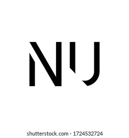Initial Letter NU Logo Design Vector Template. Creative Abstract NU Letter Logo Design