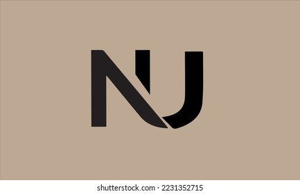 Initial Letter NU Logo Design Vector Template. Creative Abstract NU Letter Logo Design